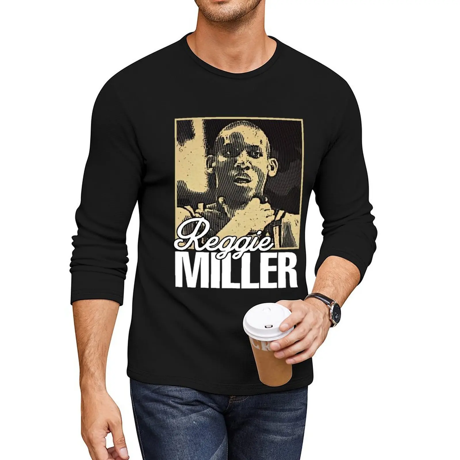 

Reggie Miller An American Basketball Long T-Shirt vintage t shirt boys t shirts mens t shirt