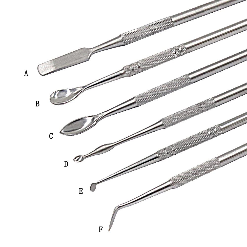 12 pçs espátula de metal escultura faca de cera kit para equipamentos de jóias escultura ferramentas lâmina faca dental esculpir cerâmica argila modelagem