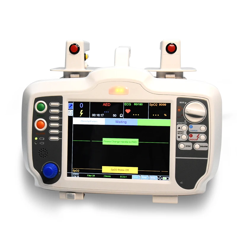 Desfibrilador Externo Automático Bifásico RC-DM7000 Ro-chain con Monitoreo de ECG, Dispositivo de Primeros Auxilios, Pantalla de 7 Pulgadas, Médico