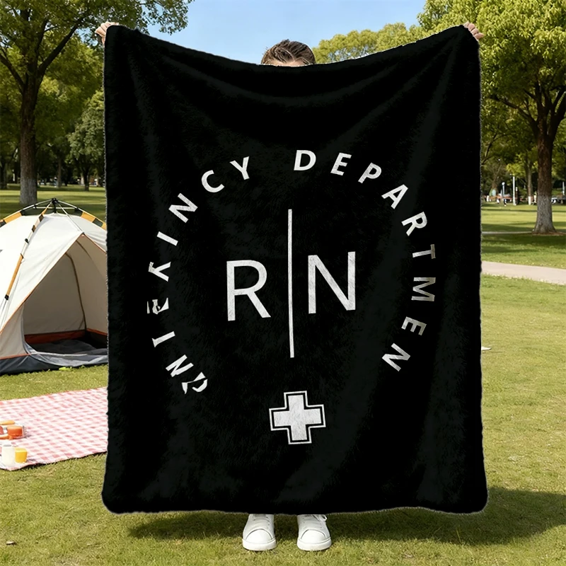 Emergency Nurse Flannel Blanket Emergency Department Medicine Room Nurse Gift For