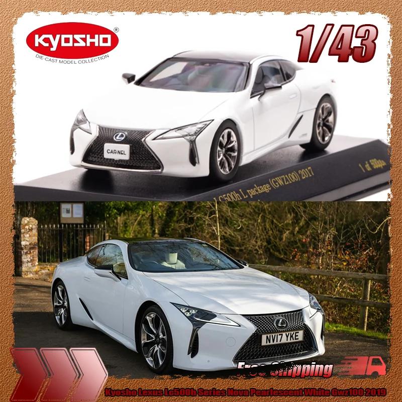 

Новинка в наличии Kyosho 1:43 Lexus Lc500h Series Nova Pearlescent White Gwz100 2019, имитация сплава, миниатюрная модель, игрушка на заказ, подарок