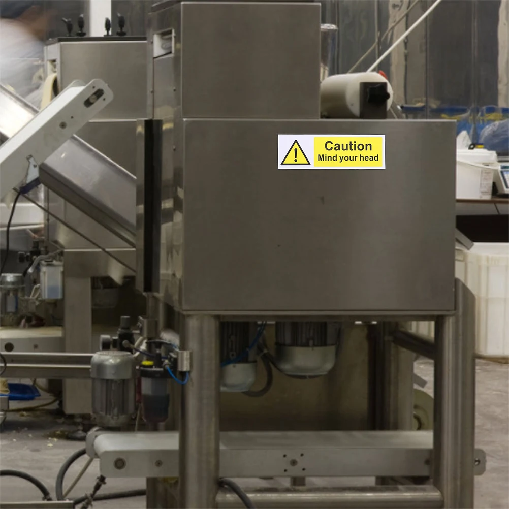 

5Pcs Sign Stickers Waterproof Oil Proof Durable PP Paper Clear English Warning for Pub Bar Street Head Watch Your