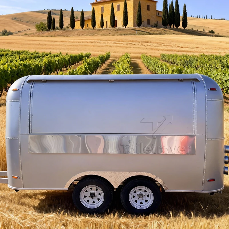 

Hot Sales Mobile Food Cart Trailer Waffle Crepe Dessert Pancake Donut Ice Cream Mobile Food Trailer for Business