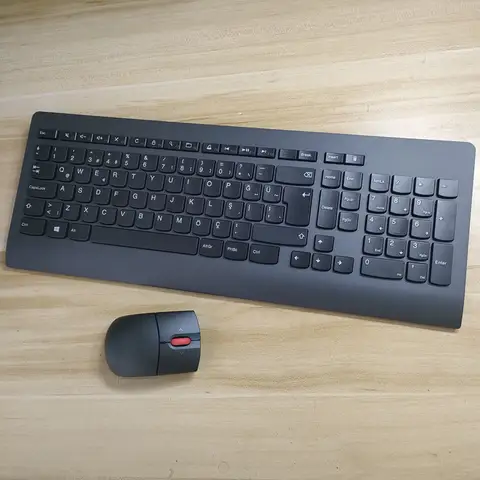 Turkish layout 2.4Ghz Wireless Keyboard and Mouse set with USB Dongle For Lenovo KBRF3971 Ultra-thin office keyboard