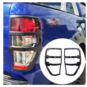 Kuyruk aydınlatma koruması Trim Ford Ranger 2012-2022 için T6 T7 T8 WILDTRAK XLT XL XLS Sınırlı Dış Arka Lamba Davlumbazlar MAT SIYAH