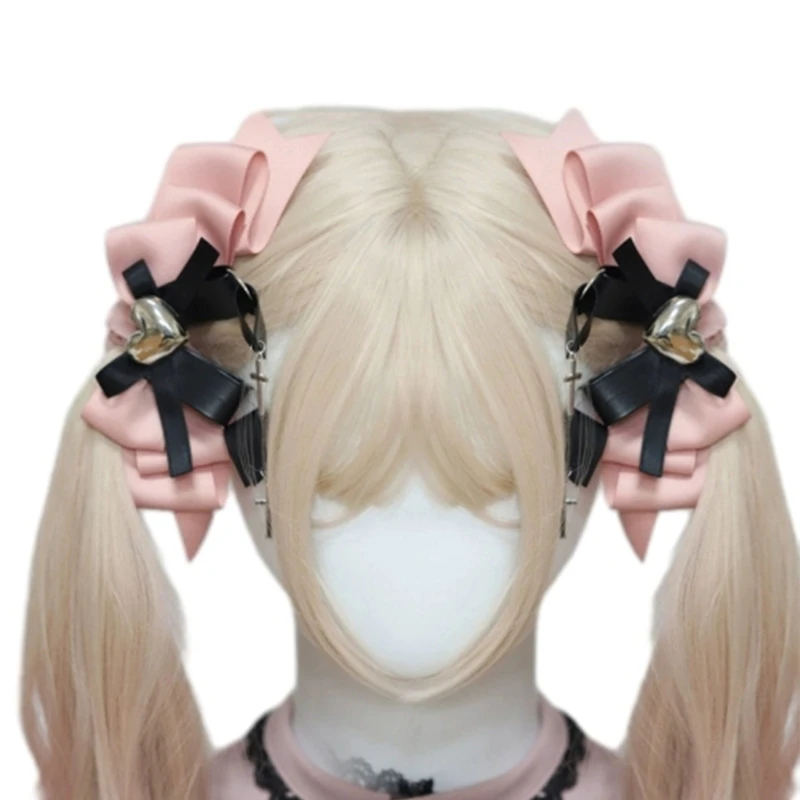 Anime Người Giúp Việc Barrettes Trang Phục Nơ Tóc Cosplay Bowtie Kẹp Tóc Cô Gái Tiệc Chủ Đề Kẹp Bên Cạnh Mũi