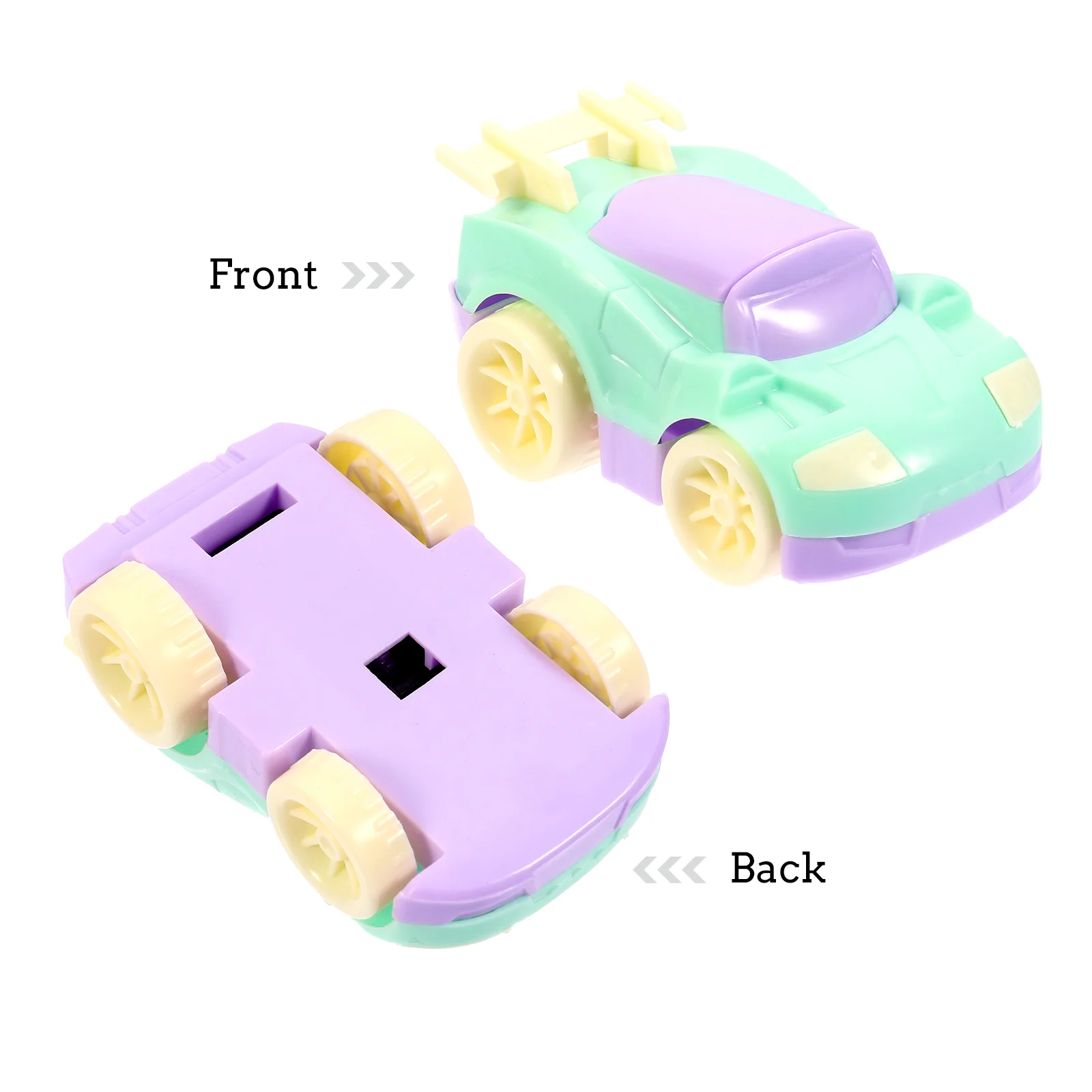 4 pçs puxar para trás carro brinquedos veículos resistentes quebrados crianças plástico macaron cantos desenvolvimento de habilidades motoras