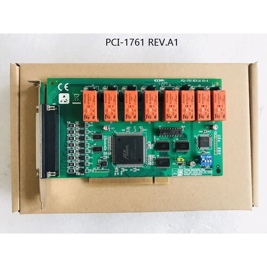 For Advantech PCI-1761 REV.A1 Data Acquisition Card 8 Relay Output PCI-1761