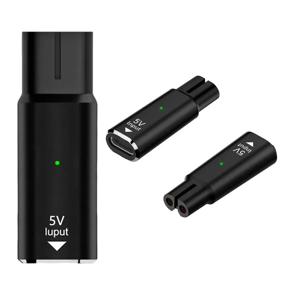 

5V Type-C Shaver Adapter Charger Converter for Philips One Blade QP2724 QP2834 QP4530 Shaver with Charging Indicator