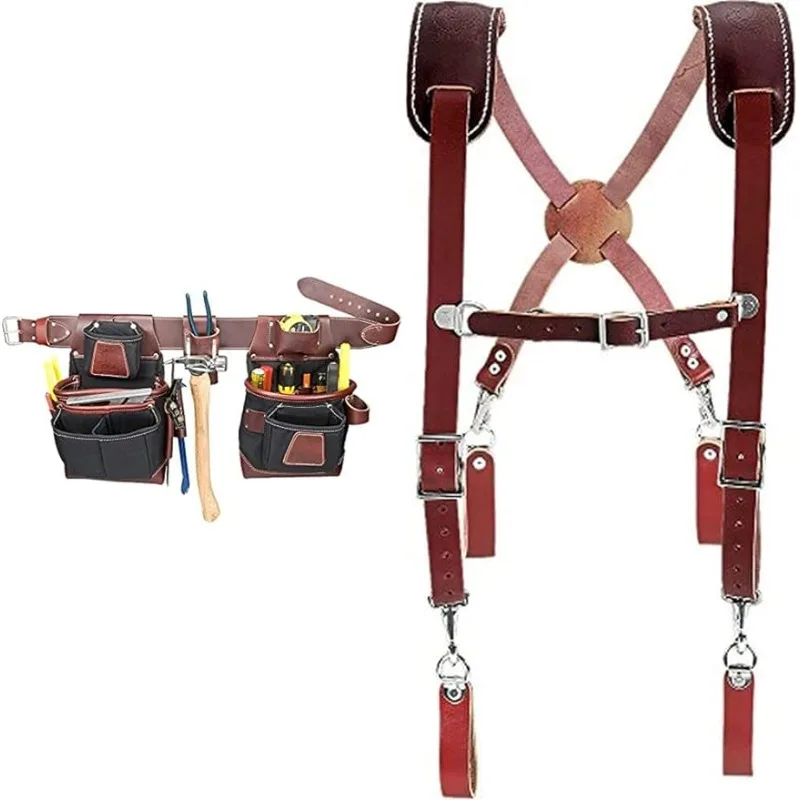 

Occidental Leather 8580 M FatLip Tool Bag Set and Occidental Leather 5009 Leather Work Suspenders