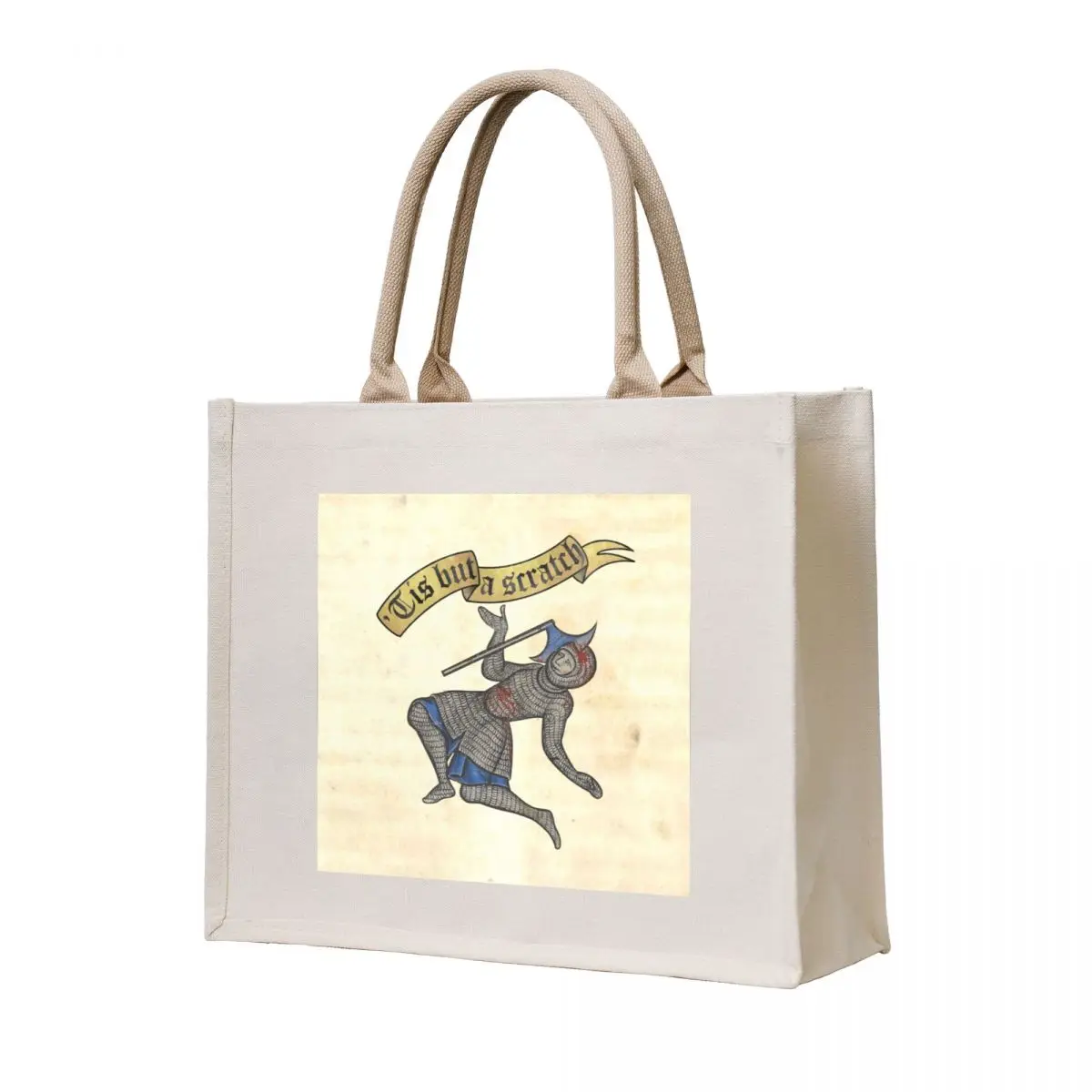

Tis but a scratch - Medieval Knight Axe Meme Tote Bag bags woman 2025 shoping bag Shopper handbag Large bags for women