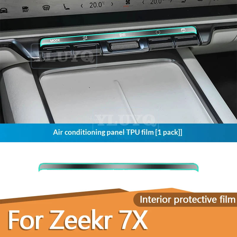 

For Zeekr 7X car window panel protective film, ambient light decorative strip, scratch-resistant, car accessories