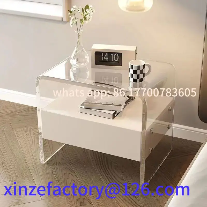 

Customizable Minimalist Creamy-Style Mini Nightstand | New Arrival! Compact Bedside Storage