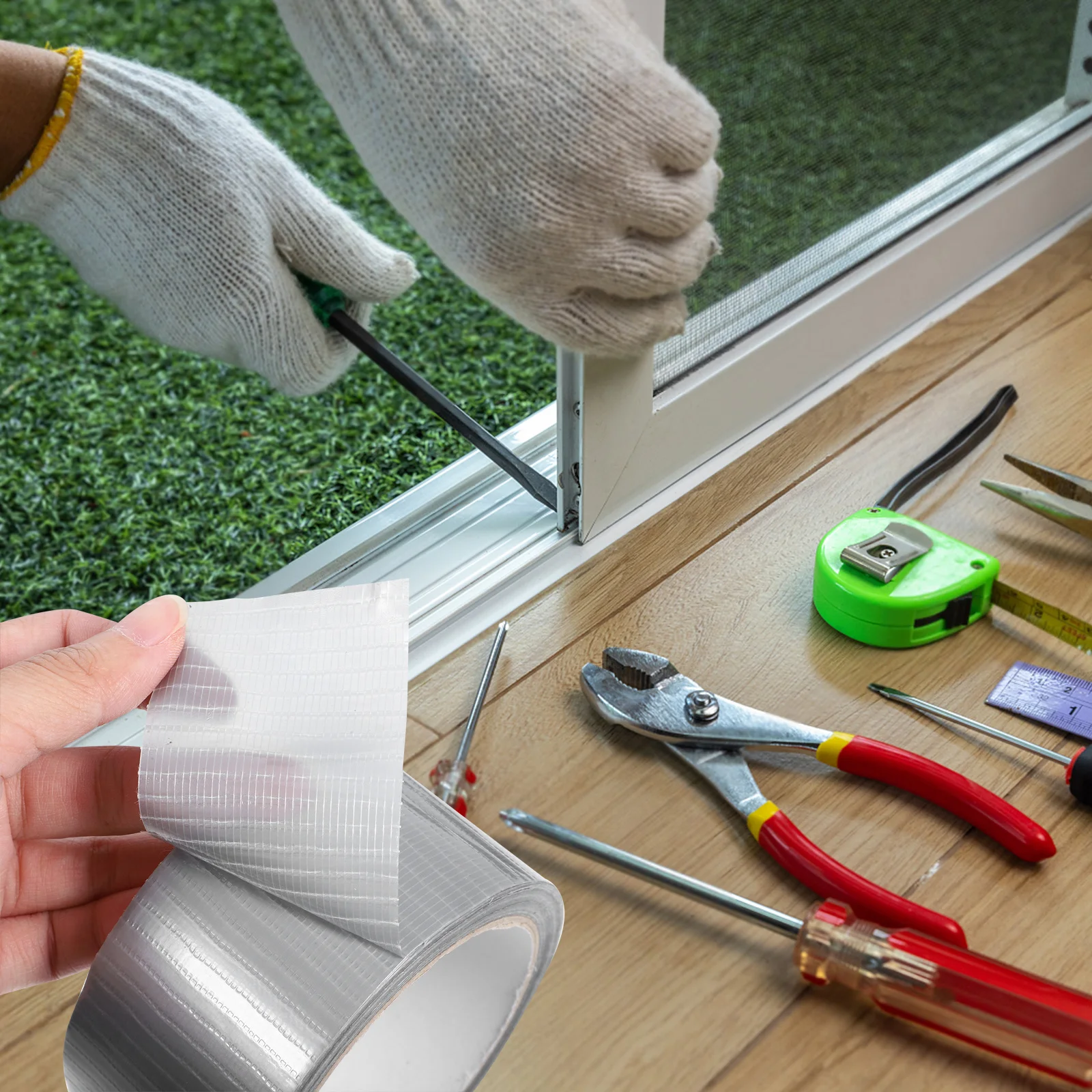 

20M Window Weather Sealing Tape Clear Strong Adhesive Draft Stopper Tape for Doors and Windows Window Tapes