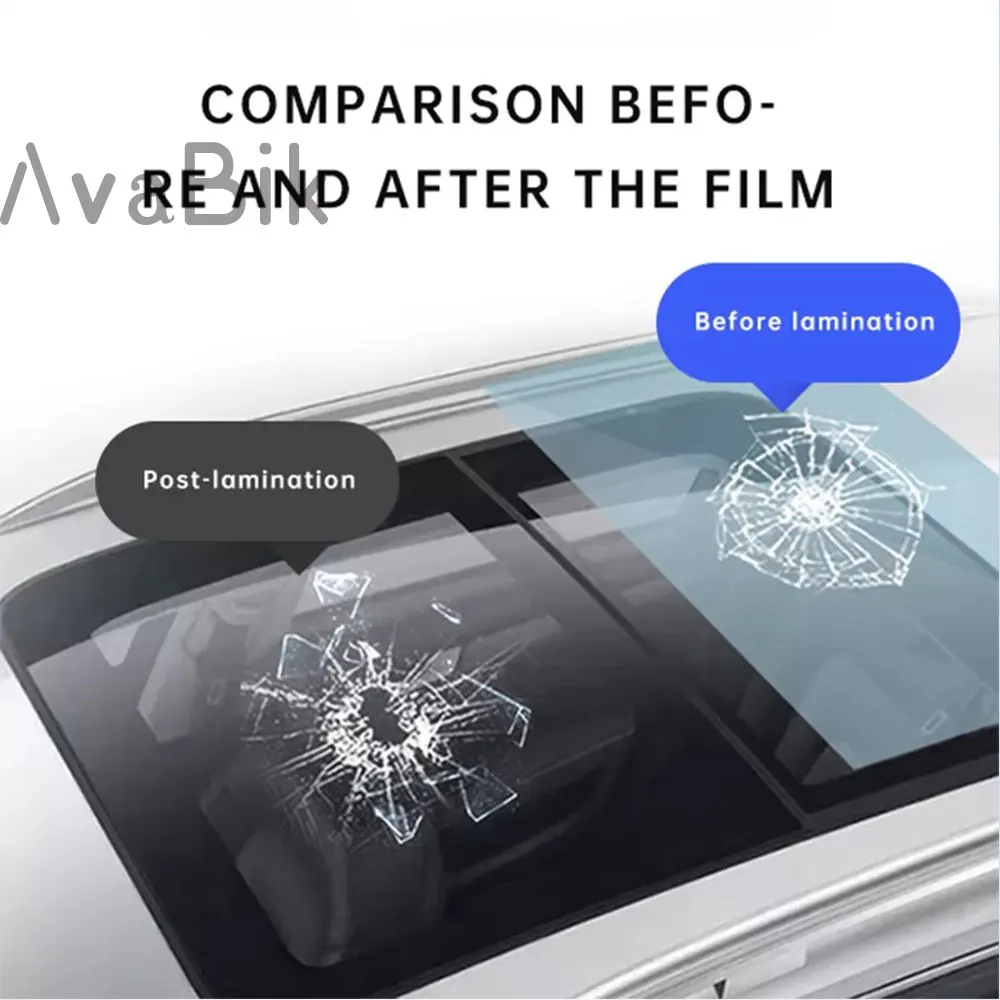 Picture 3: 1.52m*2m/3m Car roof glass PPF blackened PPF Self Healing TPU Suitable for Tesla Y/S/X roof Protection car heat insulation Film