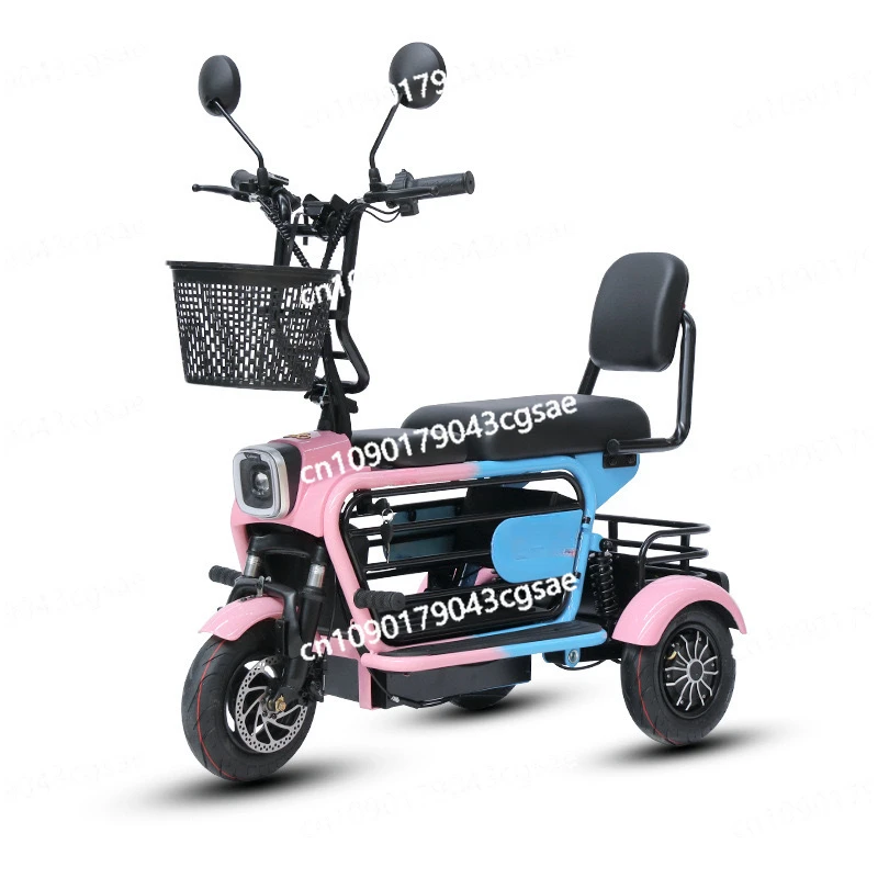 Light and Compact Electric Tricycles, Baby-walking Parent-child Tricycles