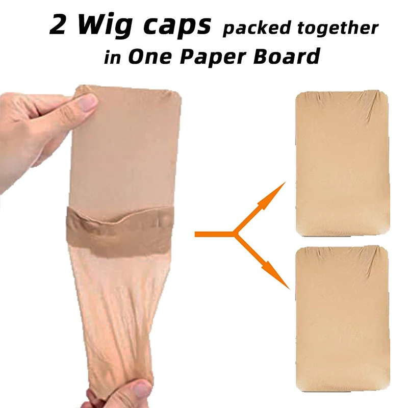 10 Pieces(5bags) Wig Cap Stretchable HD Wig Cap Invisible Stocking Wig Cap for Lace Front Wigs Elastic Breathable Nylon Wig Caps