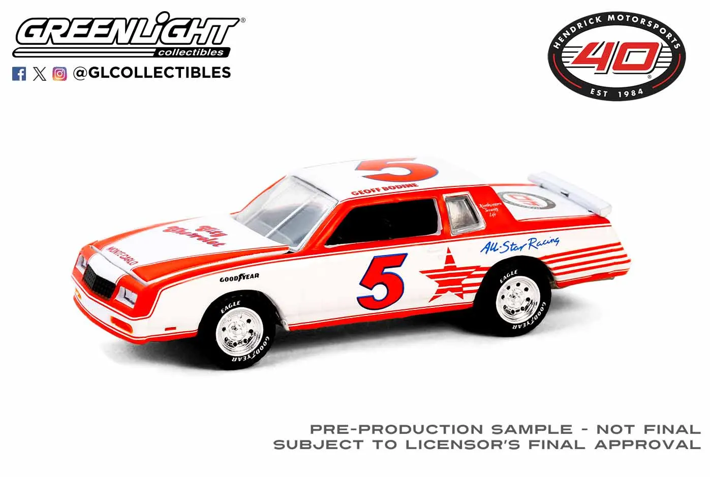 

1: 64 1984 Chevrolet Monte Carlo - All Star Racing (Bentley Racing Team) # 5 pays tribute to the first victory Collection
