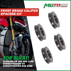 For Ducati Streetfighter V4 848 1098 Scrambler 400 800 1100 Motorcycle Titanium Alloy Front Brake Caliper Spacers Kit Accessorie
