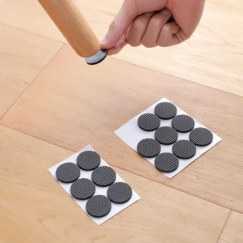 Self Adhesive Anti-Slip Furniture Leg Pads Scratch Resistant Floor Protectors for Chairs Tables Cabinets Home Office Daily Use