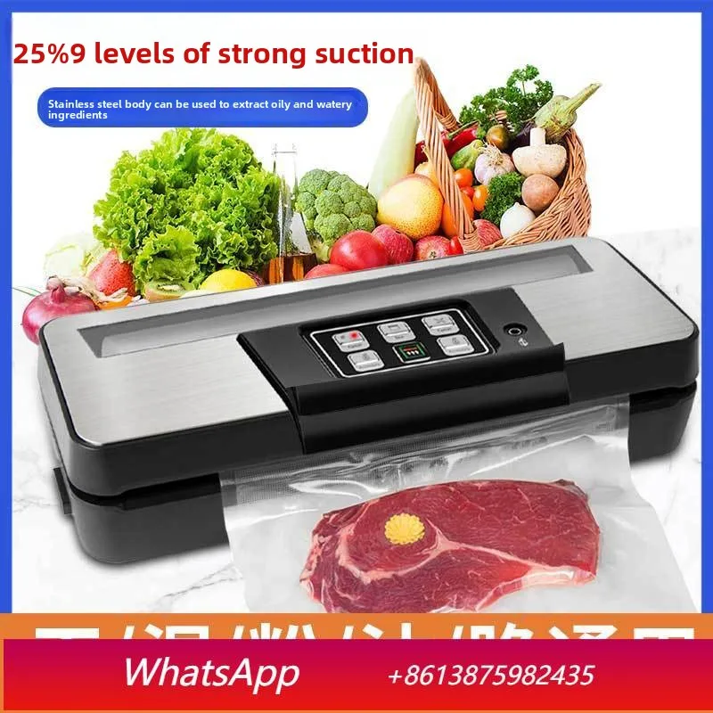 

YJQ kitchen wet and dry stainless steel automatic vacuum sealing fresh-keeping machine