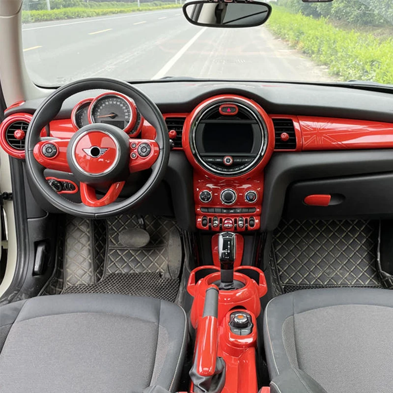 Car Interior Orange Sticker Decoration Protection Cover Car Modification Accessories For BMW MINI Cooper JCW F54 F55 F56 F57 F60