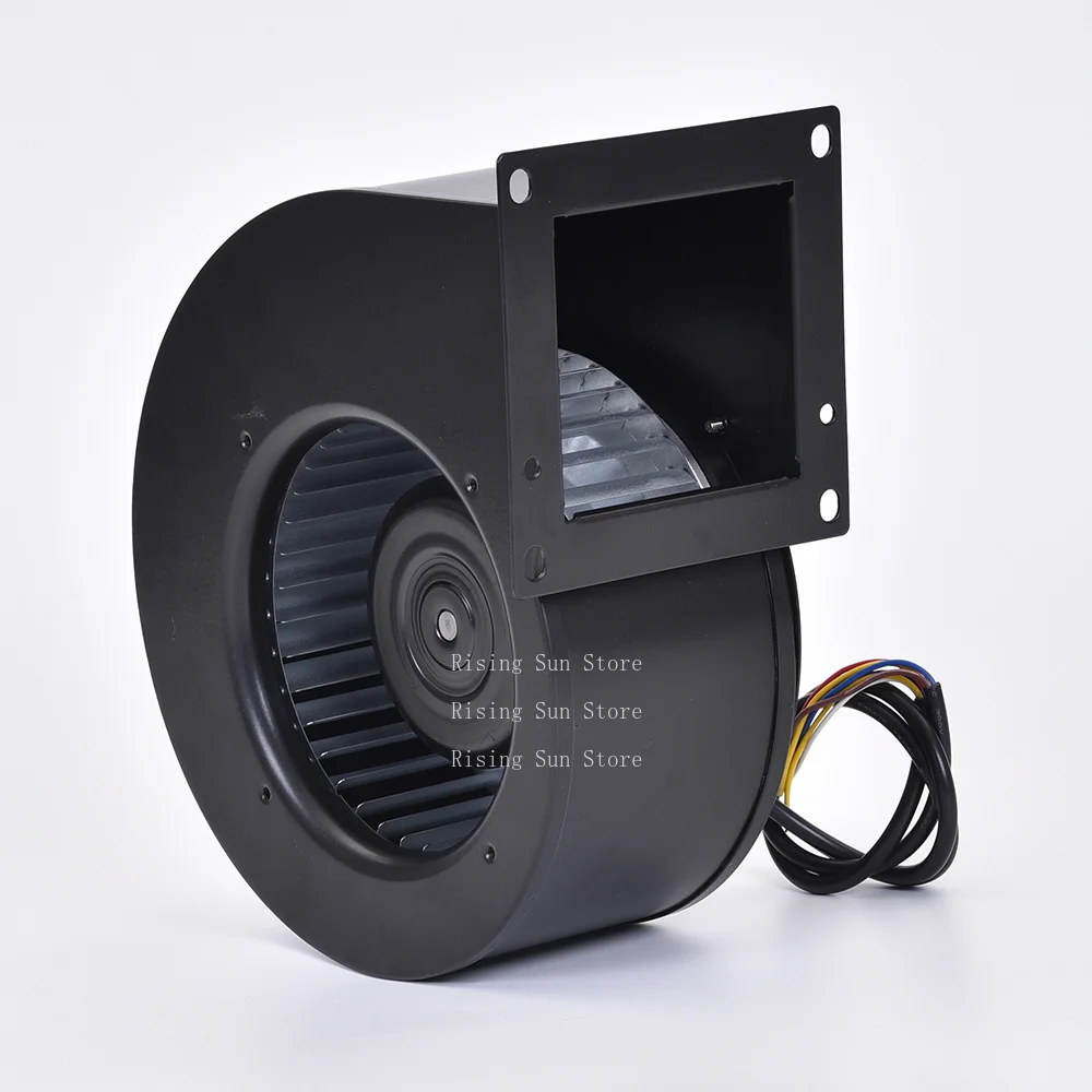 EC 115V 230V Brushless Front Bend Single Suction Low Noise 180mm 130W Industrial Exhaust Fan Runoff Centrifugal Fan