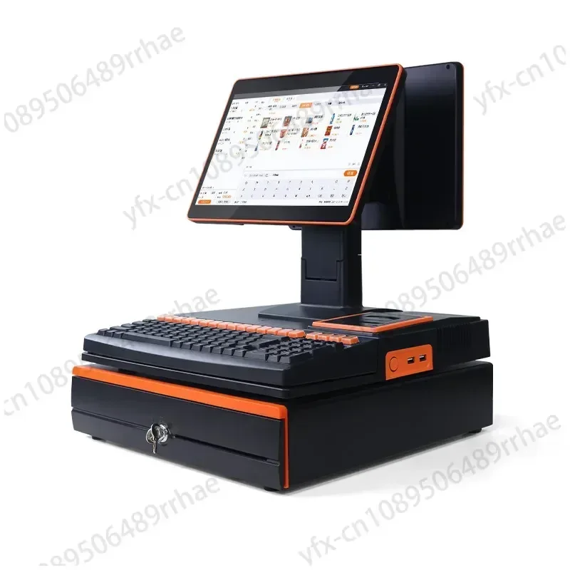 Dual-screen Touch Register Catering Retail Register Supermarket Convenience Store Computer Cash Register System All-in-one