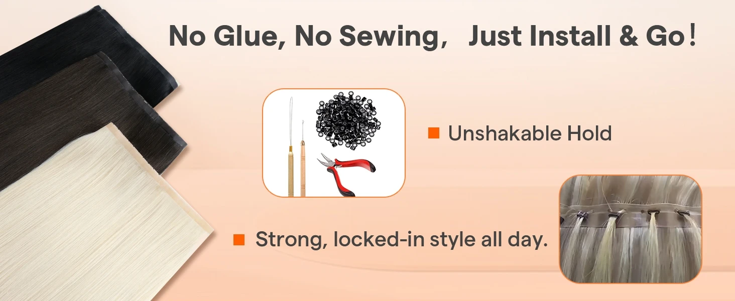 Full Shine 100 Grams Butterfly Weft Hair Extensions Human Hair Invisible Pu Hole Weft Extensions Highlight Genius Weft Hair