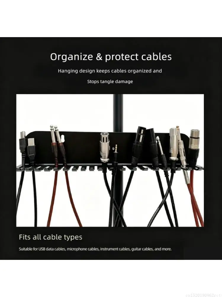 

D5BB Multiple Channel Cord Clip 20-Slot Wall-Mounted Cable Organiser For Various Electronic Devices And Clean