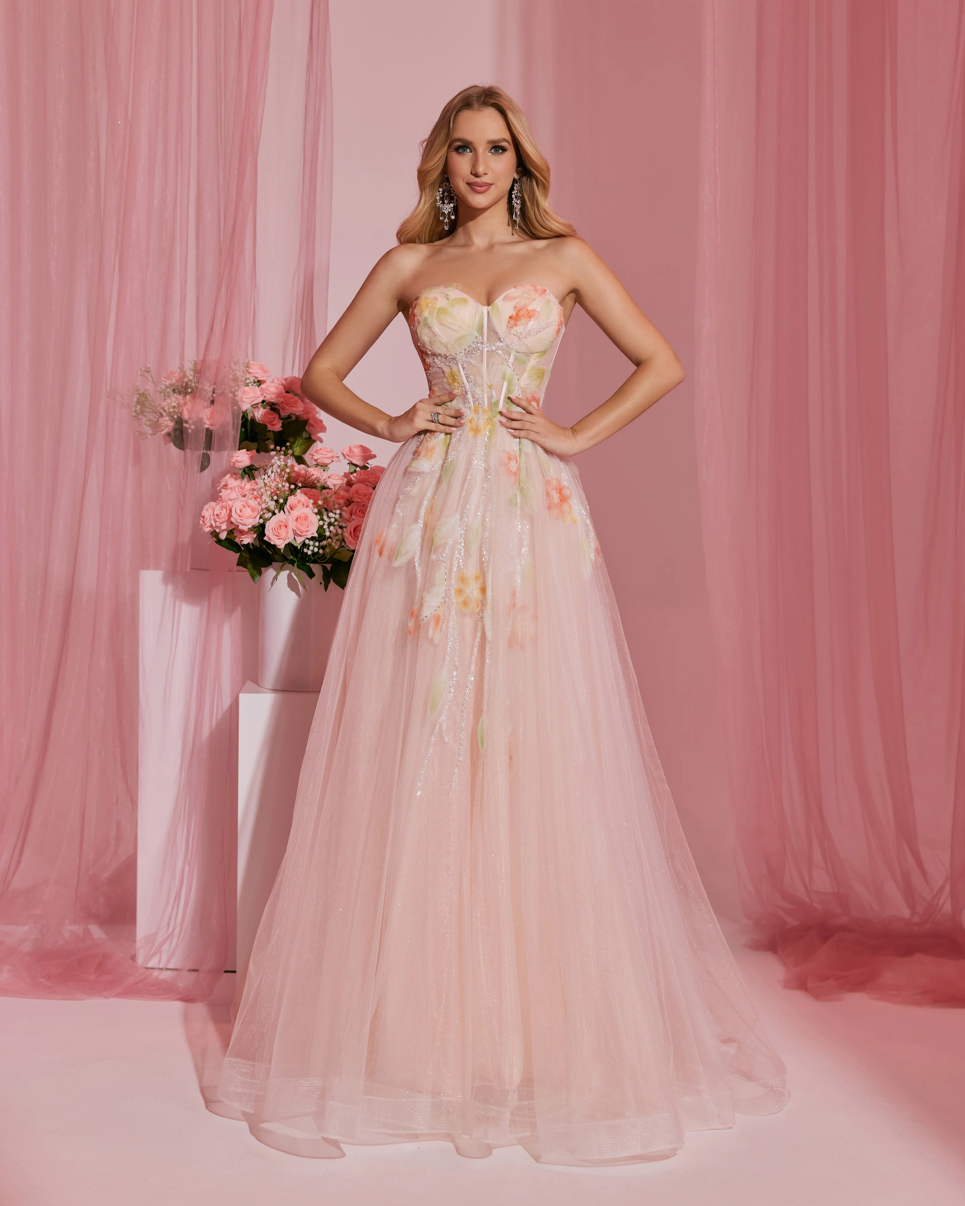 

Shalimar Zhang розовое роскошное платье, вечерние платья для девочек, платья с бриллиантами ручной работы для женщин, свадебная вечеринка по индивидуальному заказу