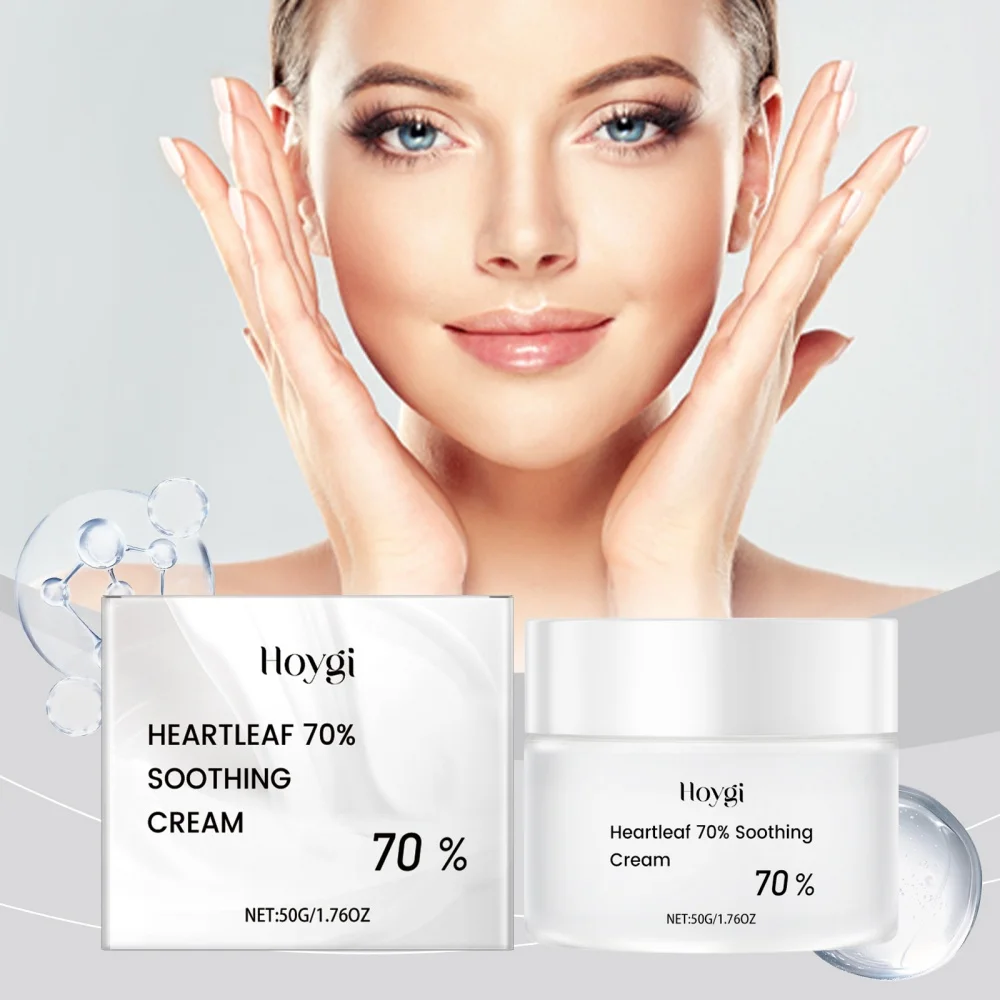 

Heart Leaf 70% Soothing Cream | Ceramide EOS Moisturizing Cream | Deep Hydration for Dry Skin | Restores Skin Elasticity