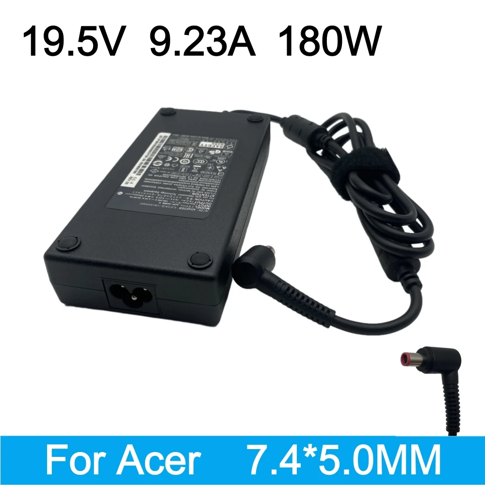 19.5V 9.23A 180W 7.4*5.0mm Laptop Charger Adapter For Acer Predator 17 G9-791 G9-791-75PV G9-792 G9-791G Notebook Power Supply