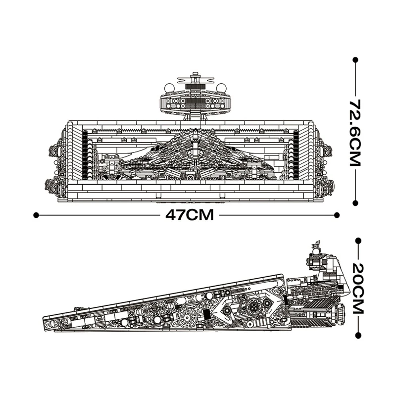 Nieuwe 99007 5964pcs MOC Idee Ruimteschip Bouwstenen Model Bricks Assembleren bouwpakket voor Volwassenen Kerst Speelgoed Geschenken