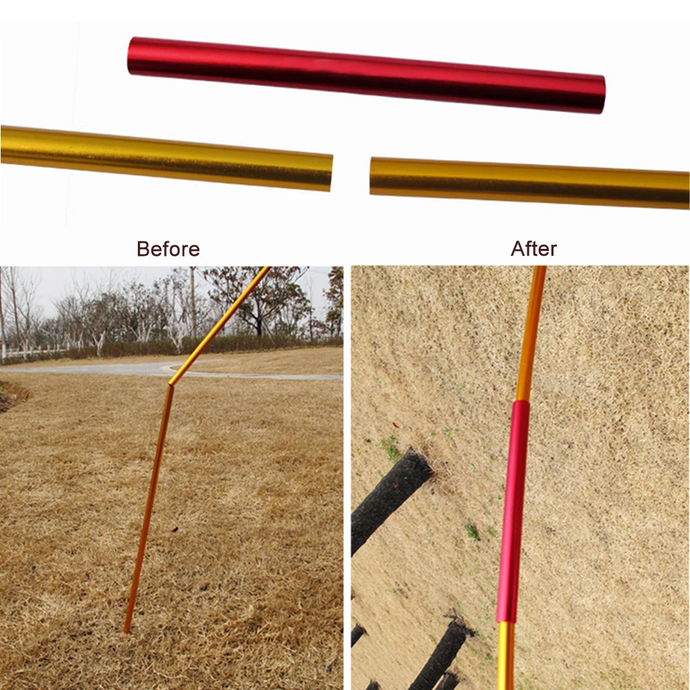 Effective Tent Pole Repair with Aluminum Alloy Tubes  Lightweight and Strong  Suitable for 7 9 8 5mm Diameter  Pack of 4