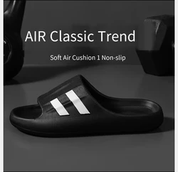 Plus size sandals, men's summer outerwear, thick soled EVA slippers, odor proof and anti slip, trendy sports sandals, slippers