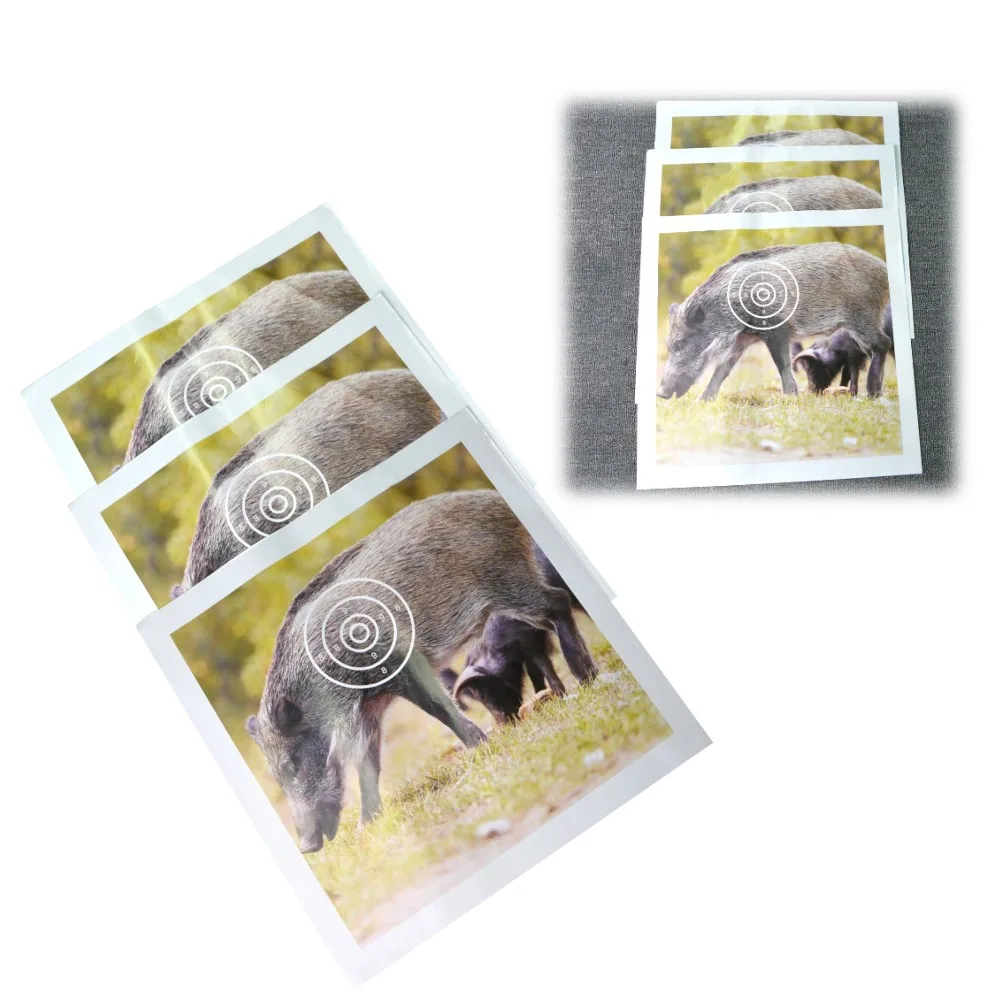 

20/30pcs Archery Animal Target Paper 40x40cm Shooting Arrow Target Paper Bow Hunting Practice Wild Boar Thickened Target Face