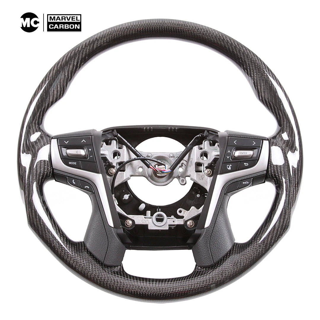 Carbon firber  Steering Wheel Display Compatible for  Toyota