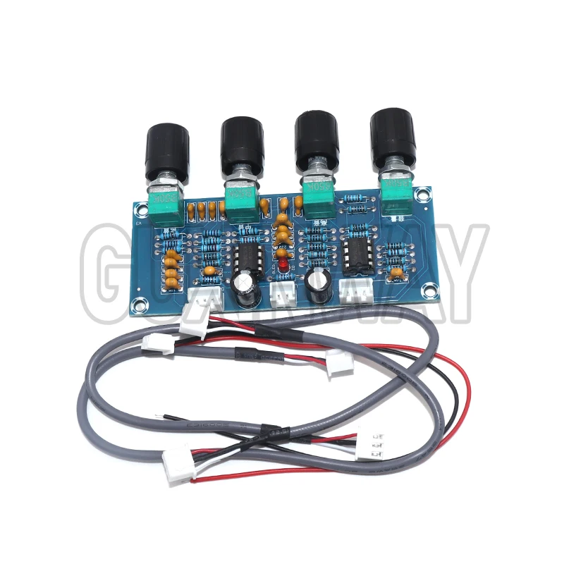 XH-A901 NE5532 Tone Board Preamp Pre-Amp With Treble Bass Volume Adjustment Pre-Amplifier Tone Controller For Amplifier Board