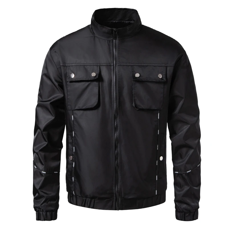 Korean Fashion Motorcycle Jacket for Men Women Autumn Winter Motorbike Coats Men High Street Vintag Handsome Racing Jacket