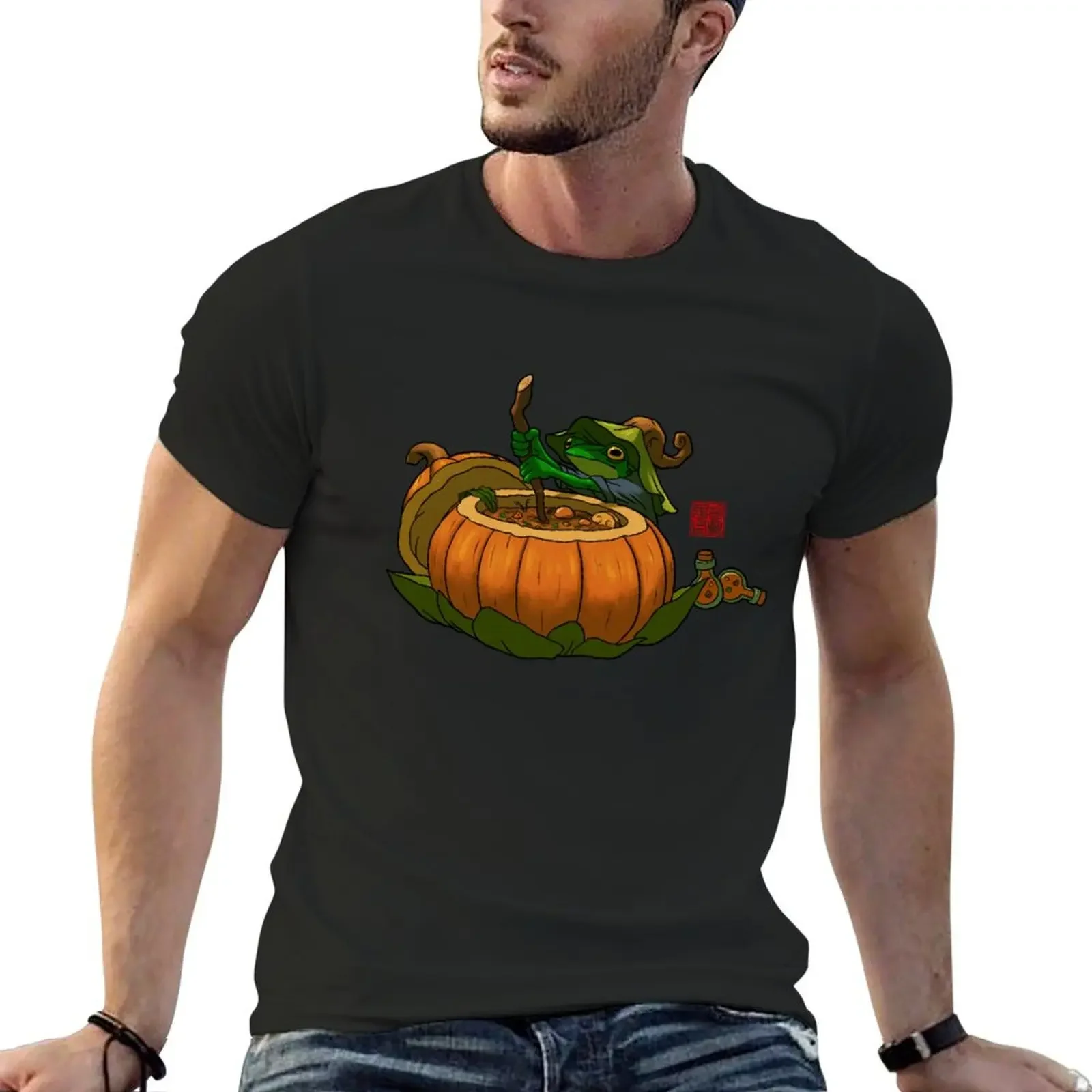 

Halloween potion maker witchy frog no text T-Shirt vintage t shirts vintage customs design your own mens plain t shirts