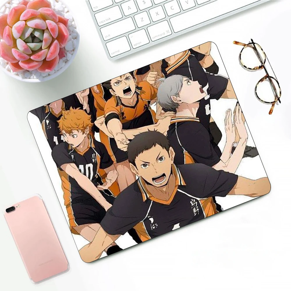 Anime Boy Volleyball Haikyuu Gaming Mouse Pad XS Small Mousepad For PC Gamer Desktop Decoration Office Mouse Mat Deskmat Rug