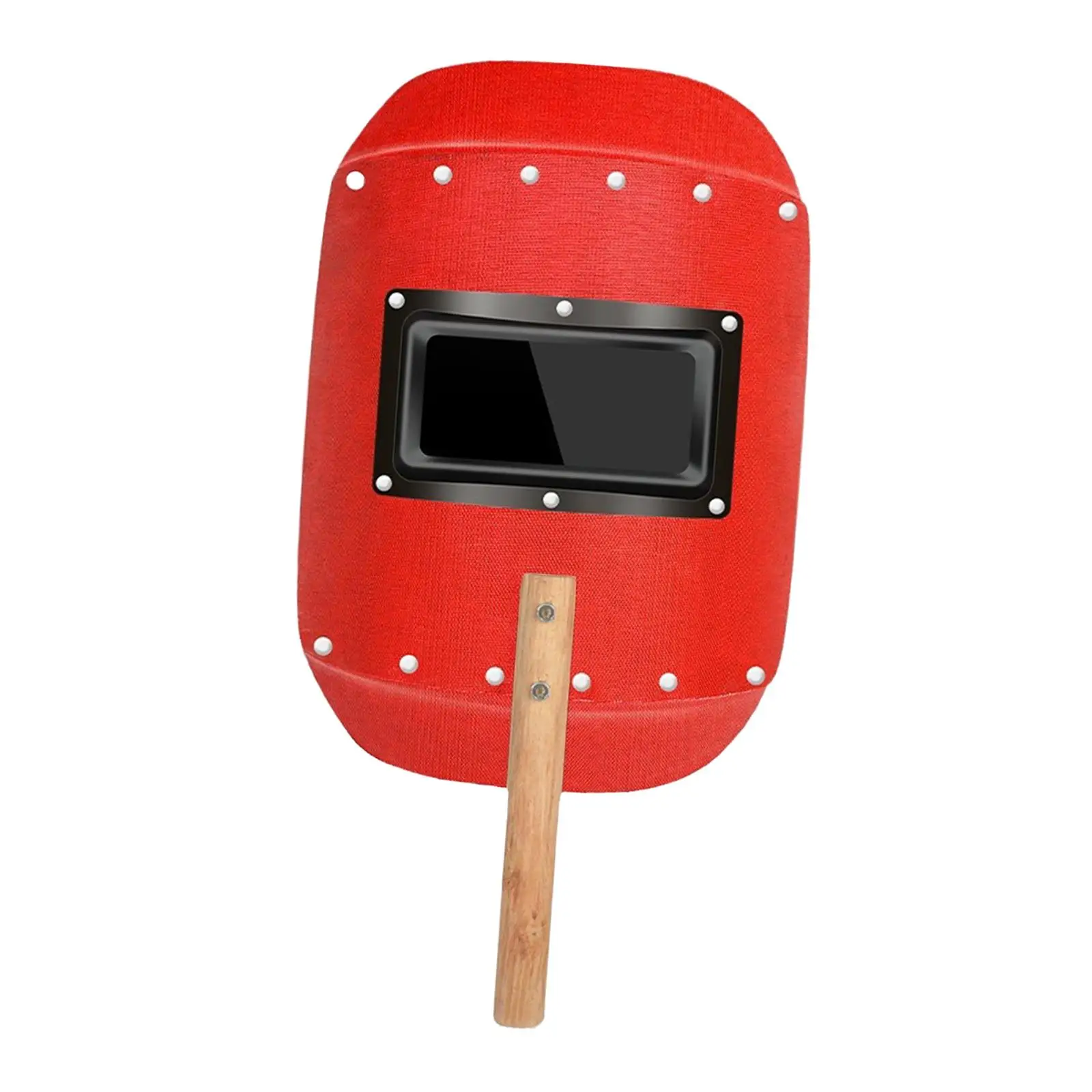 Gear Welding Work Protective Equipment Handheld Face Protector Durable Fixed Lens Shield for Home Garage Workshop