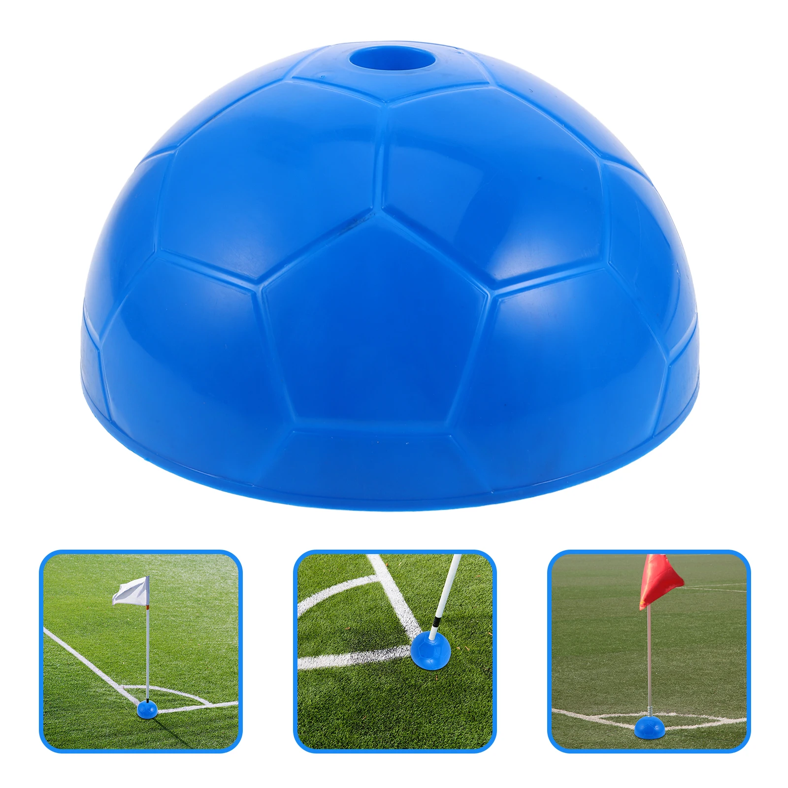 플래그 베이스 축구 훈련 키트 액세서리 장비 연습 민첩성 폴 지원 스포츠 홀더