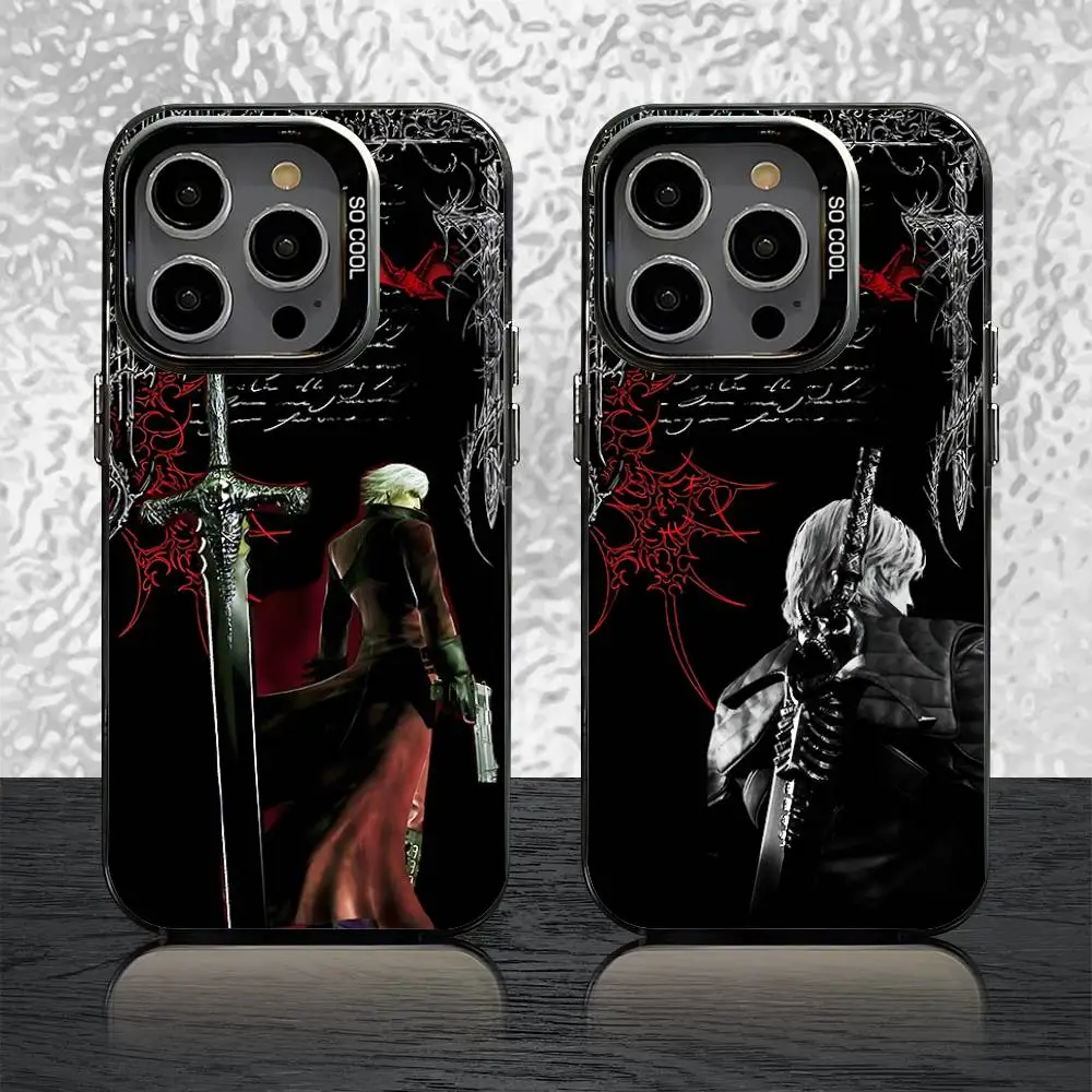 

Dante D-Devil M-May Cry D-DMC2 Phone Case For iPhone 16,15,14,13,12,11,Pro,XS,Max,Plus,Mini,SE Black Matte Shockproof Cover