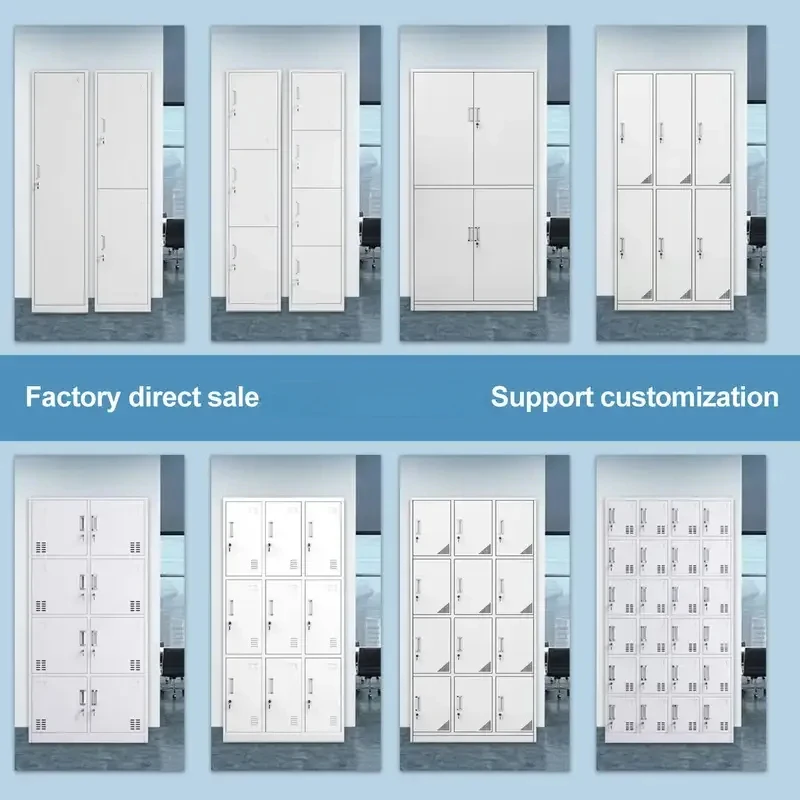 Single Row 5-Door Steel Gym Locker KD Structural Metal Furniture With Clothing Storage Key Lock