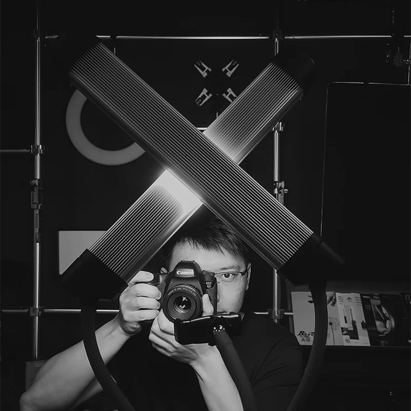 AMBITFUL AL-20 3000K-6000K 40W مزدوجة الأسلحة ملء LED الفيديو الضوئي شرائط طويلة مصباح ليد ليوتيوب Tiktok البث المباشر