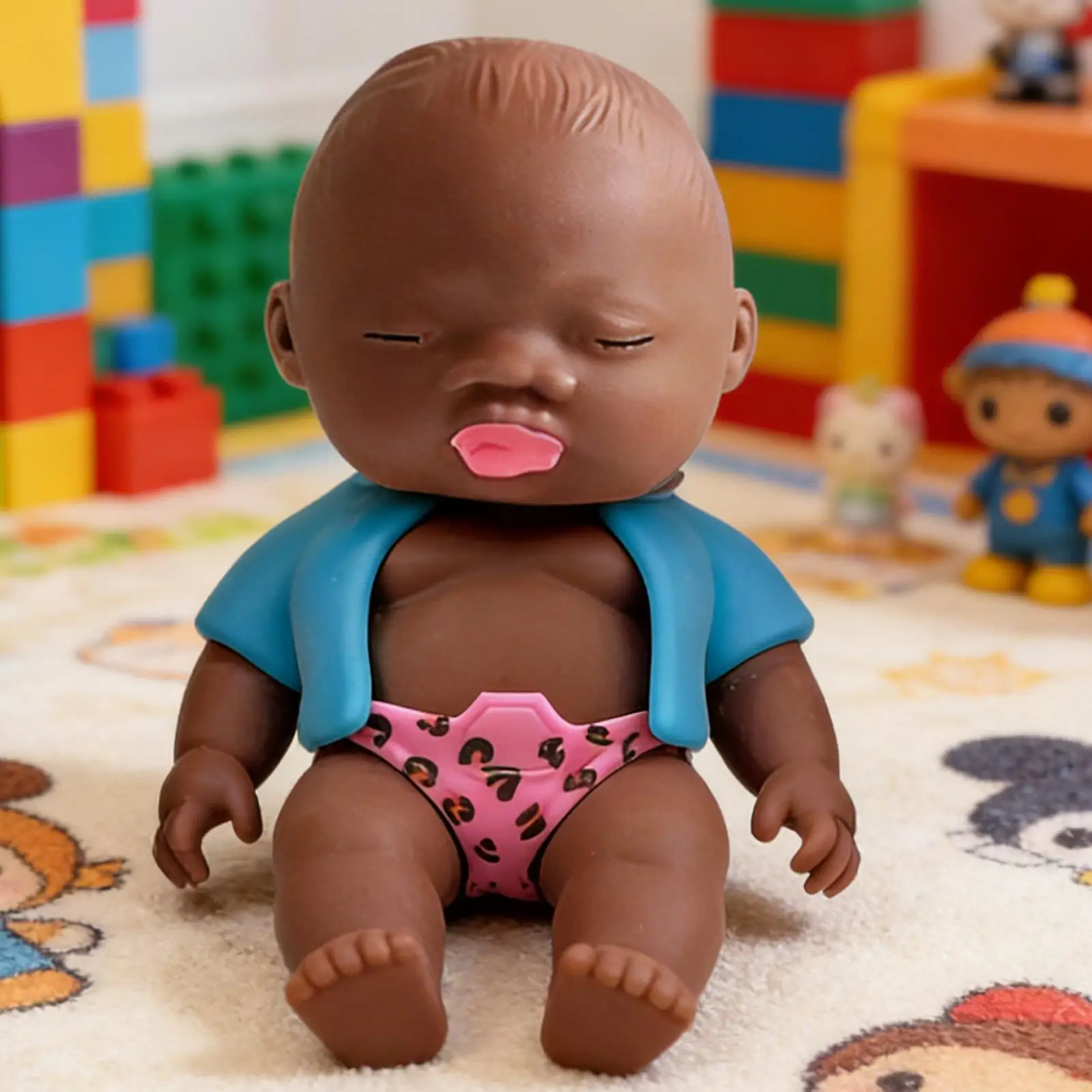 子供向けピンチトイ、人形型のゆっくり戻る弾力性のあるポケットサイズの感覚刺激スクイーズフィジェットトイ、子供、女の子、ティーン、大人向け