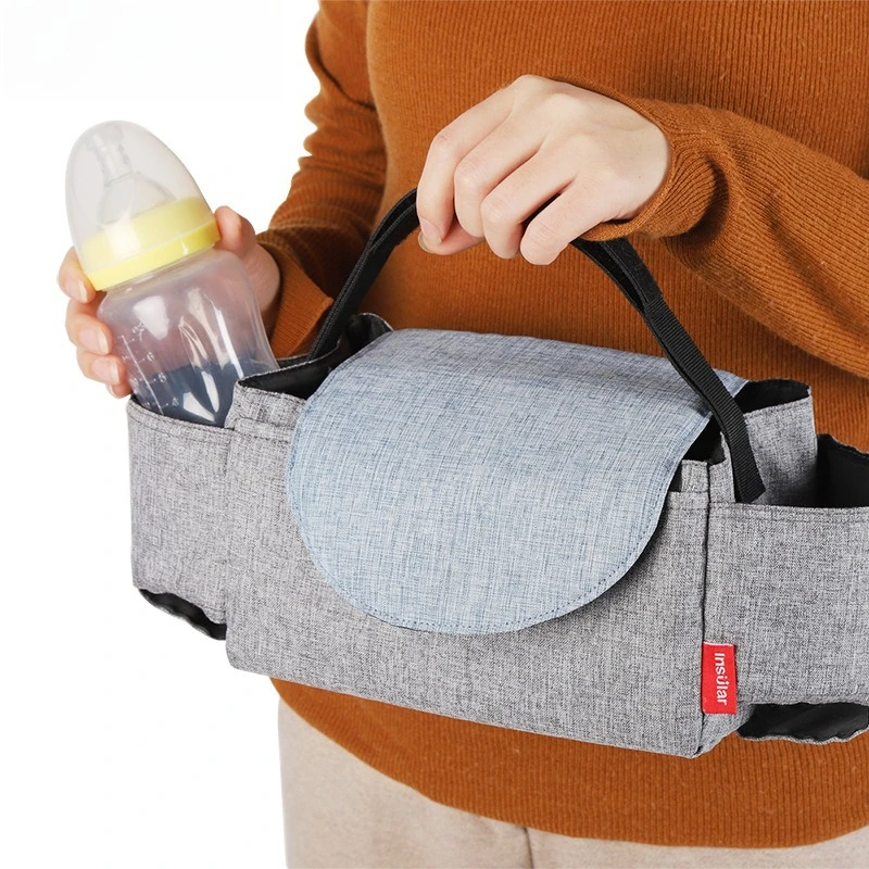 

Multifunctional Stroller Trailer, Baby Products Storage Bag, Bottle, Water Cup Bag, Stroller Trailer.