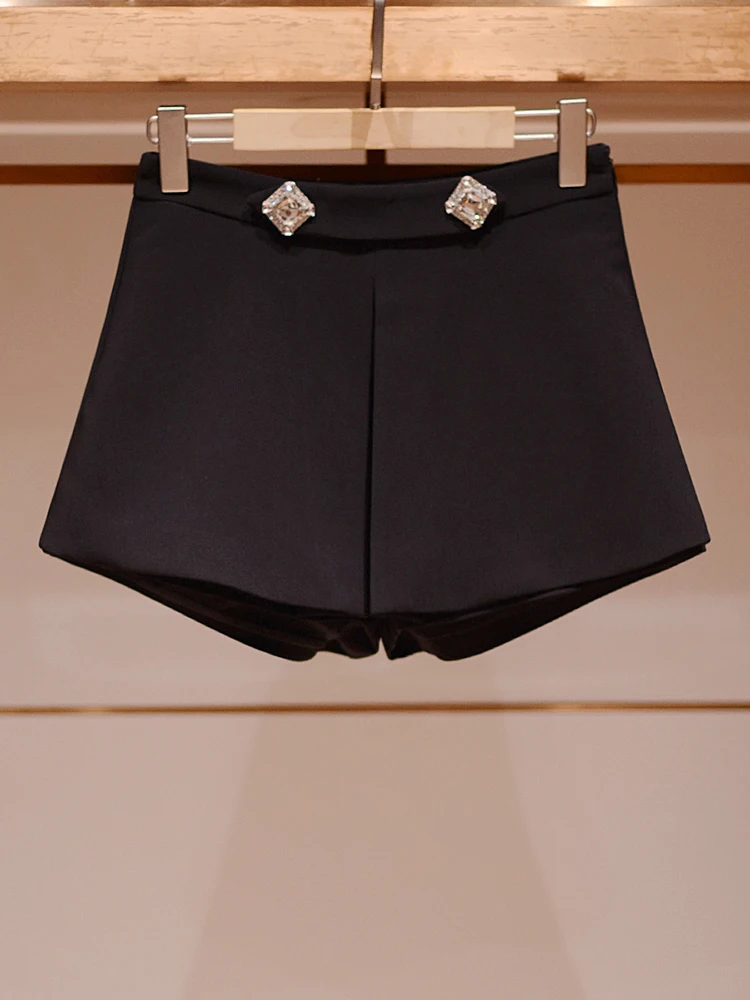 

Женские повседневные брюки с высокой талией и широкими штанинами, на одной пуговице, универсальные, осенние, новые, элегантные.